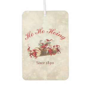 Ho Ho Hoing sinds 1890 vintage kerstgroet Luchtverfrisser
