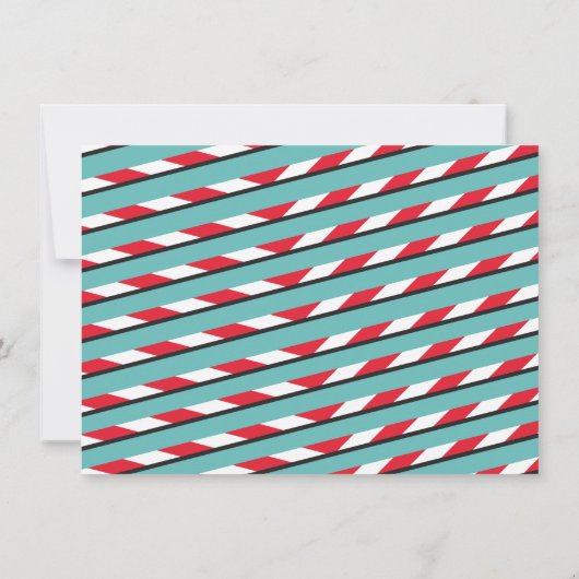 Ho Ho Hola Llama Kerstfeest Kaart (Achterkant)