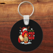 Ho Ho Hold My Beer  Sleutelhanger (Voorkant)
