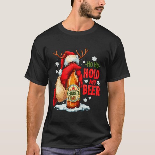 Ho Ho Hold My Beer T-shirt (Voorkant)