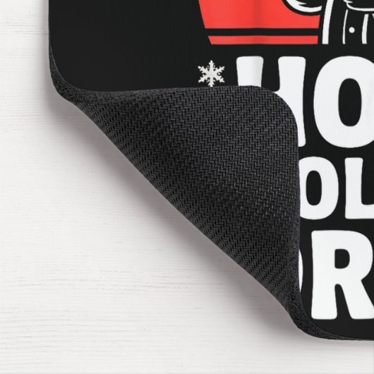 Ho Ho Hold My Drink Christmas Santa Party Humor  Muismat (Hoek)