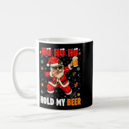 Ho Ho Hold My Drink Cool Dabbing Santa Christmas X Koffiemok (Links)
