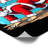 Ho Ho Hold The Plank Santa Christmas Fitness Worko Poster (Hoek)