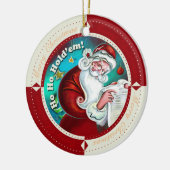 Ho Ho Hold'Em Keramisch Ornament (Links)