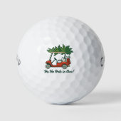 Ho Ho Hole In One Christmas Santa Golf Golfing  Golfballen (Voorkant)