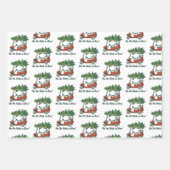 Ho Ho Hole In One Christmas Santa Golf Golfing  Inpakpapier Vel (Voorkant)