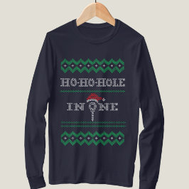 Ho Ho Hole in One Golfmas Golfliefhebber Mannen T- T-shirt