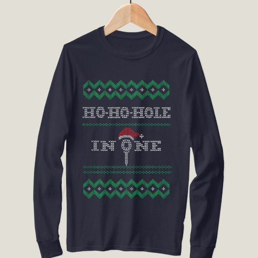 Ho Ho Hole in One Golfmas Golfliefhebber Mannen T- T-shirt