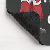Ho Ho Hole in One Grappig Golfen Kerstmis Muismat (Hoek)