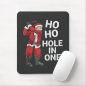 Ho Ho Hole in One Grappig Golfen Kerstmis Muismat (Met muis)