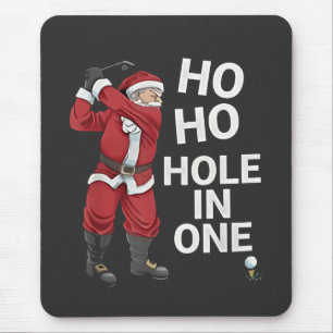 Ho Ho Hole in One Grappig Golfen Kerstmis  Muismat