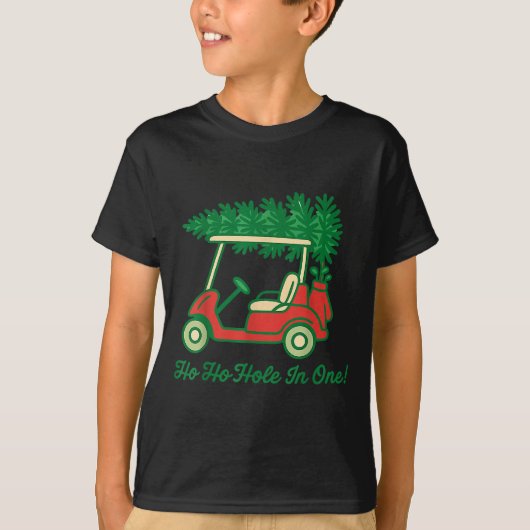 Ho Ho Hole In One Santa Golf Christmas Holiday Gol T-shirt (Voorkant)