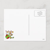 Ho Ho Holiday Elf Feestdagenkaart (Achterkant)