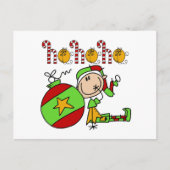 Ho Ho Holiday Elf Feestdagenkaart (Voorkant)