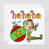 Ho Ho Holiday Elf Feestdagenkaart (Voorkant / Achterkant)
