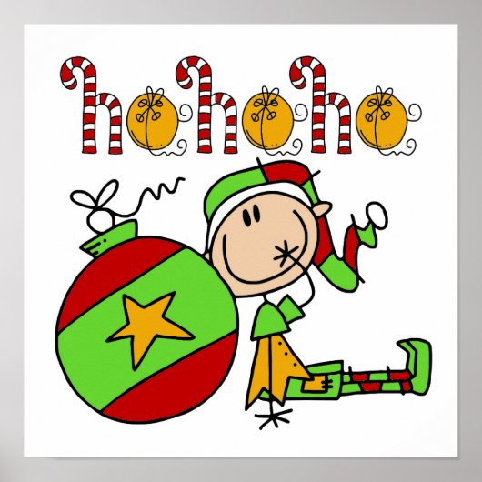 Ho Ho Holiday Elf Poster (Voorkant)
