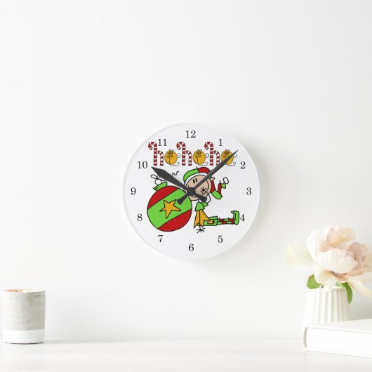 Ho Ho Holiday Elf Ronde Klok (Huis)