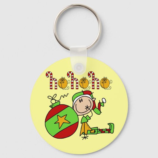 Ho Ho Holiday Elf Sleutelhanger (Voorkant)