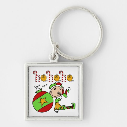 Ho Ho Holiday Elf Sleutelhanger (Voorkant)