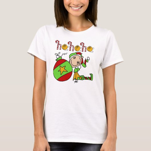 Ho Ho Holiday Elf T-shirt (Voorkant)
