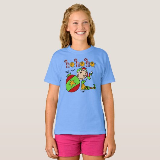 Ho Ho Holiday Elf T-shirt (Voorkant volledig)