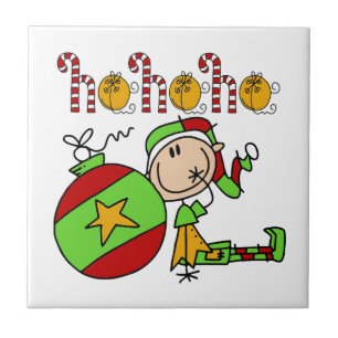 Ho Ho Holiday Elf Tegeltje