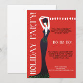 Ho Ho Holiday Party Uitnodiging (Voorkant / Achterkant)