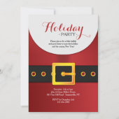 Ho Ho Holiday Party Uitnodiging (Voorkant)