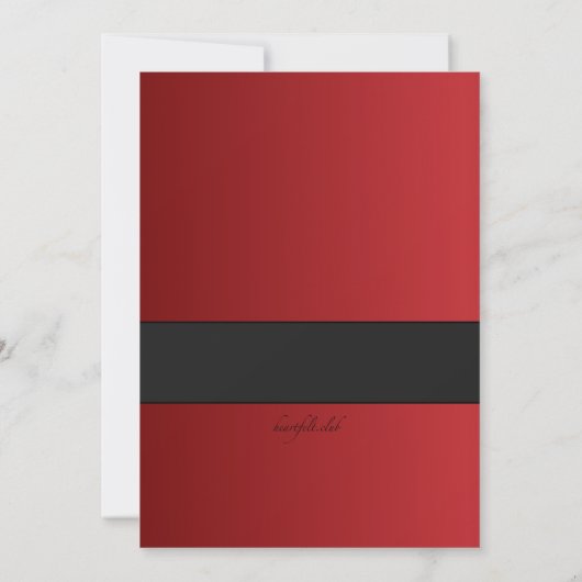 Ho Ho Holiday Party Uitnodiging (Achterkant)