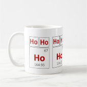 Ho Ho Holiday Periodic Table Red Science Koffiemok (Links)