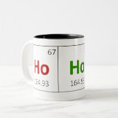 Ho Ho Holiday Periodieke Tabel Mok (Voorkant links)