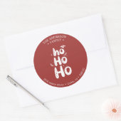 Ho Ho ⎢ Holiday Return Address Sticker (Envelop)