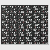 Ho Ho Holiday Wrapping Paper Chalkboard Cadeaupapier (Vlak)