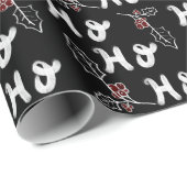 Ho Ho Holiday Wrapping Paper Chalkboard Cadeaupapier (Rol Hoek)