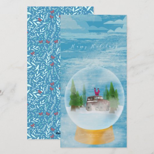 Ho ho Holidays Feestdagenkaart (Voorkant / Achterkant)