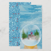 Ho ho Holidays Holiday Card Feestdagenkaart (Voorkant / Achterkant)