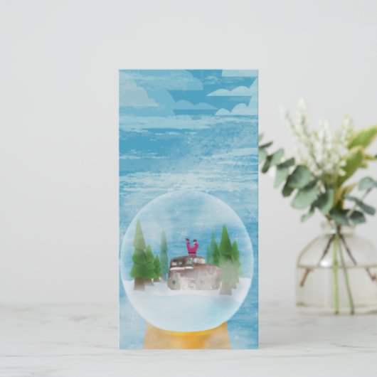 Ho ho Holidays Holiday Card Feestdagenkaart (Staand voorkant)