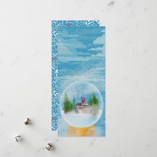 Ho ho Holidays Holiday Card Feestdagenkaart (Voorkant / Achterkant in situ)