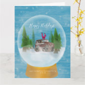 ho ho holidays kaart (Gele Bloem)