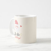 Ho Ho Holidays Santa Face Koffiemok (Voorkant links)