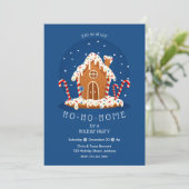 Ho-Ho-Home Cute kerstontbijt Kaart (Staand voorkant)