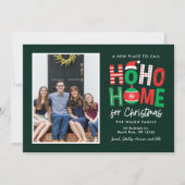 Ho Ho Home Kerstkaart Verhuisbericht (Voorkant)