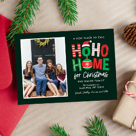 Ho Ho Home Kerstkaart Verhuisbericht