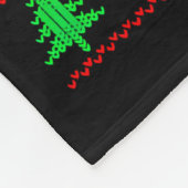 Ho Ho Home Run Baseball Christmas Santa Ugly Xmas  Fleece Deken (Hoek)