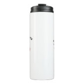 Ho-Ho-Home Run Raccoon — Baseball Travel Mug Thermosbeker (Voorkant)