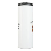 Ho-Ho-Home Run Raccoon — Baseball Travel Mug Thermosbeker (Achterkant)