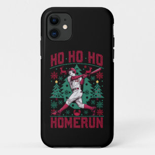 Ho Ho Homerun Honkbal Lelijke Kersttrui Case-Mate iPhone Case