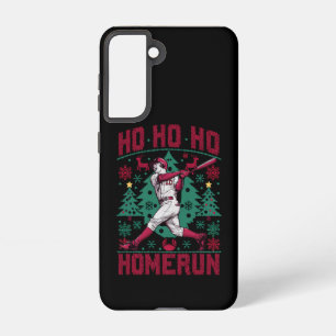 Ho Ho Homerun Honkbal Lelijke Kersttrui Samsung Galaxy Hoesje