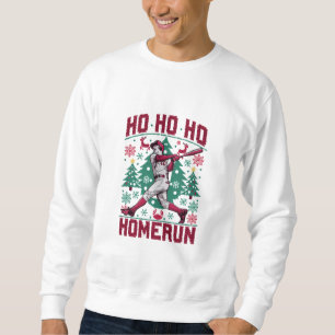 Ho Ho Homerun Honkbal Lelijke Kersttrui Trui