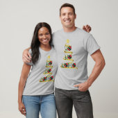 Ho ho homo gay kerstboom w ornamenten grappig t-shirt (Unisex)